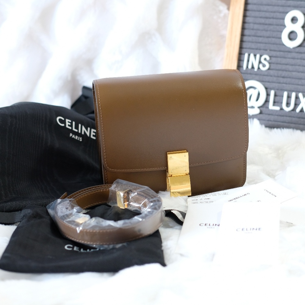Celine SMALL CLASSIC BOX CALFSKIN